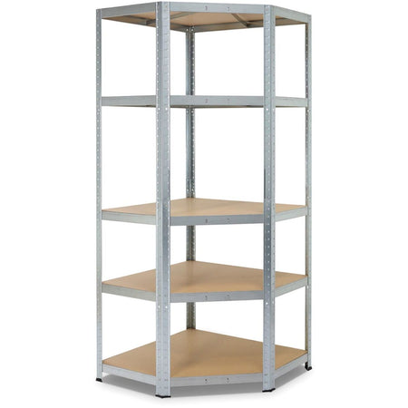 Avasco - A rack Strong Corner, ft 176 x 75 x 40 x 50 cm, 5 shelves, galvanized