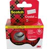 Scotch -  Crystal e plakband ft 19 mm x 7,5 m, dispenser + 3 rolletjes, ophangbaar doosje