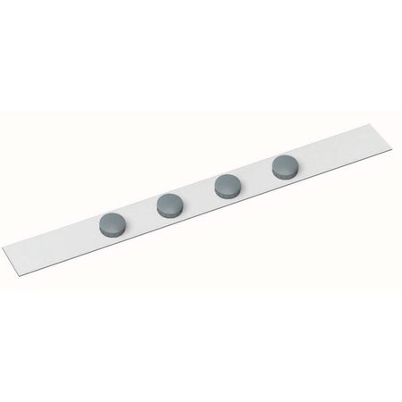 Maul - striscia di metallo Telaio standard autoadesivo 100X5 cm incl. 4 magneti, bianchi