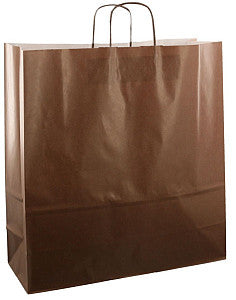 Papieren koordtas 45x17x47cm 50st choco bruin