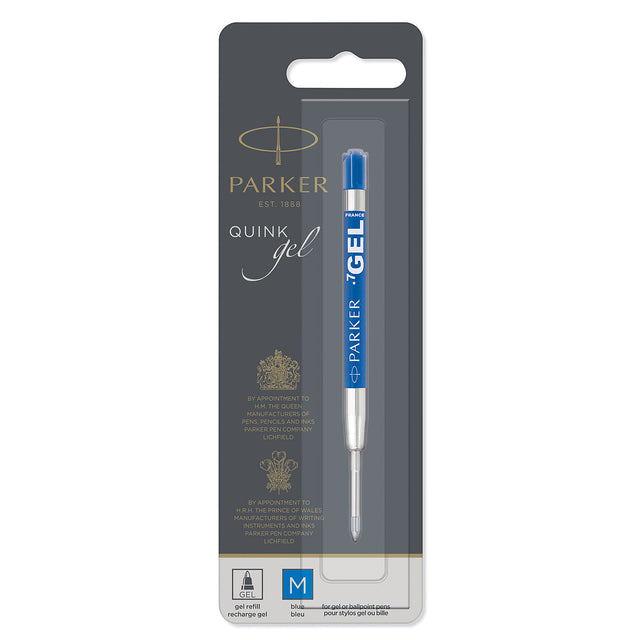 Parker -  Gelschrijvervulling  quink m blauw | 12 stuks