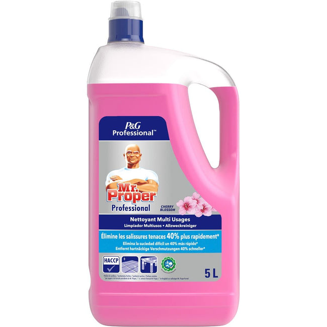 Mr. Clean - detergente multiuso, ciliegie, bottiglia da 5 litri