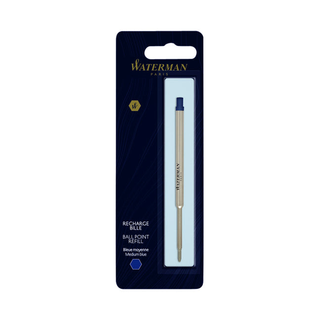 Waterman - Recambio para bolígrafo m azul | 12 piezas