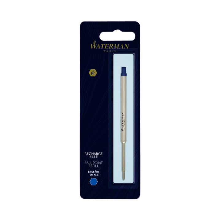 Waterman - Recharge stylo à bille fine bleu blister de 1 pièce