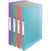 Esselte - Classeur à anneaux Colour'Breeze, 2 anneaux, PP, pi A4, avec couverture souple, assortis
