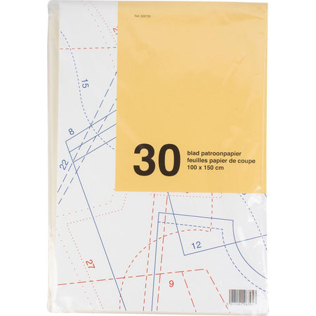 Klika - Gemustertes Papier, ft 100 x 150 cm, Packung mit 30 Blatt