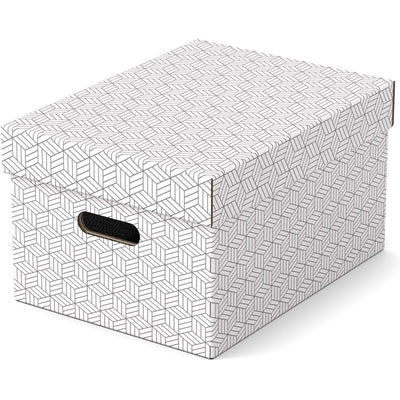 Esselte - Coffret cadeau boîte de rangement 36x27x21cm M gris clair par pièce