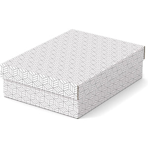 Esselte - Rangement maison et coffret cadeau, pi 26,5 x 36 x 10 cm, blanc, paquet de 3