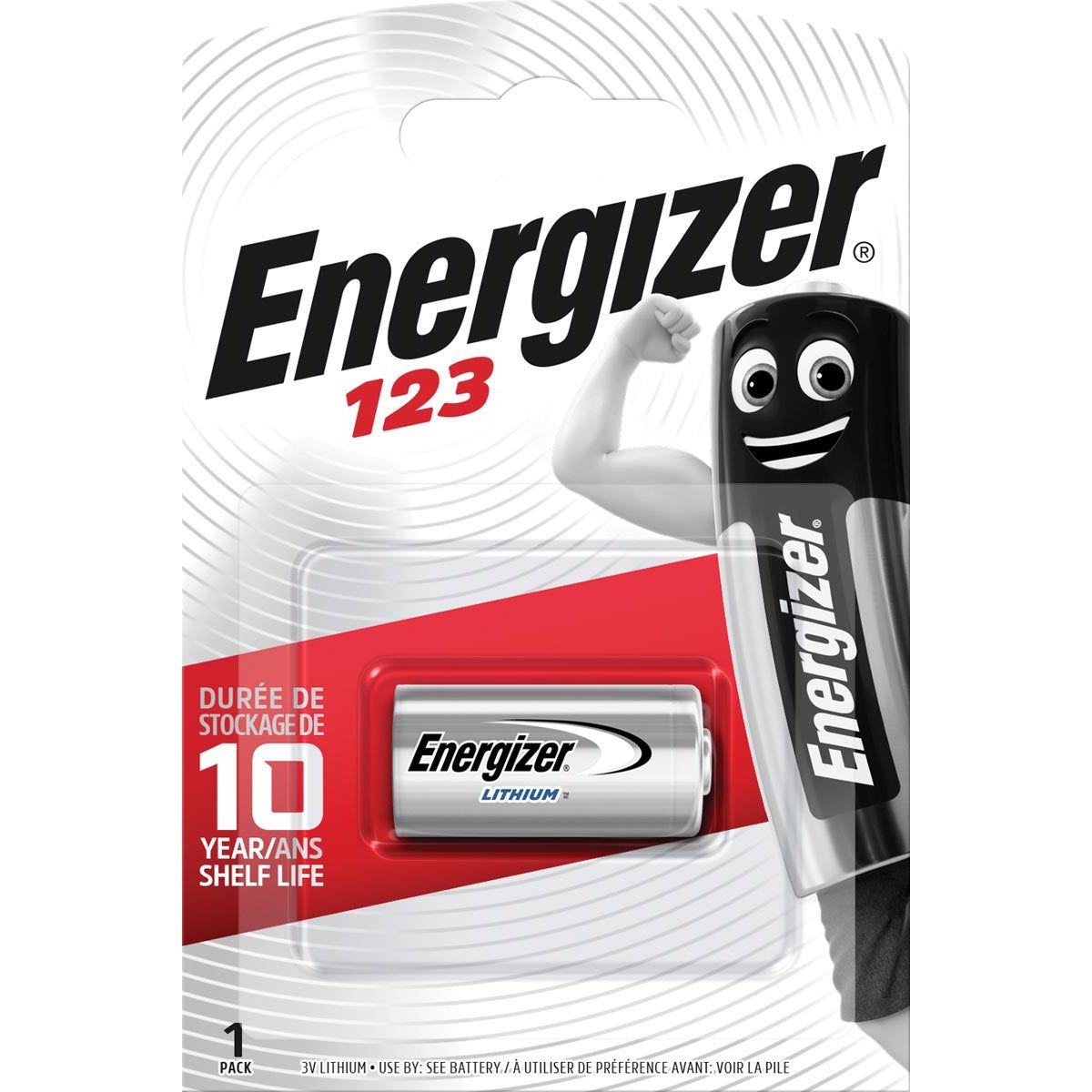 Energizer - Batteriefoto Lithium 123, auf Blister