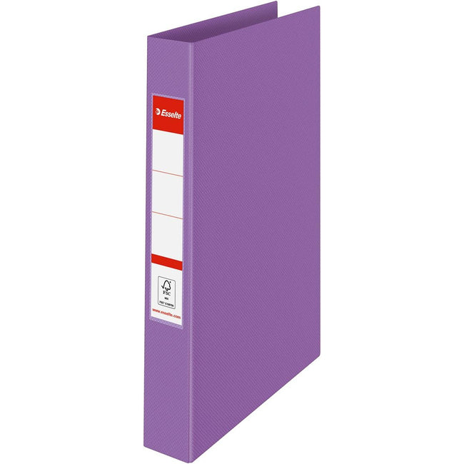 Esselte - Colour'Breeze Ringbuch, 2 Ringe, PP, ft A4, mit Hardcover, Lavendel
