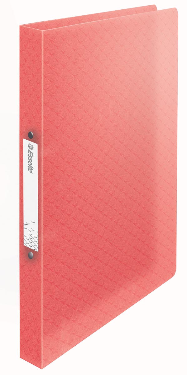 Esselte - Raccoglitore ad anelli Colour'Breeze, 2 anelli, PP, ft A4, con copertina flessibile, corallo