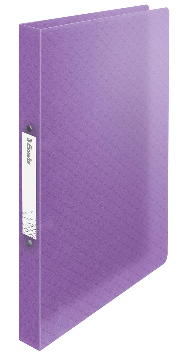 Esselte - Colour'Breeze Ringordner, 2 Ringe, PP, ft A4, mit flexiblem Einband, Lavendel