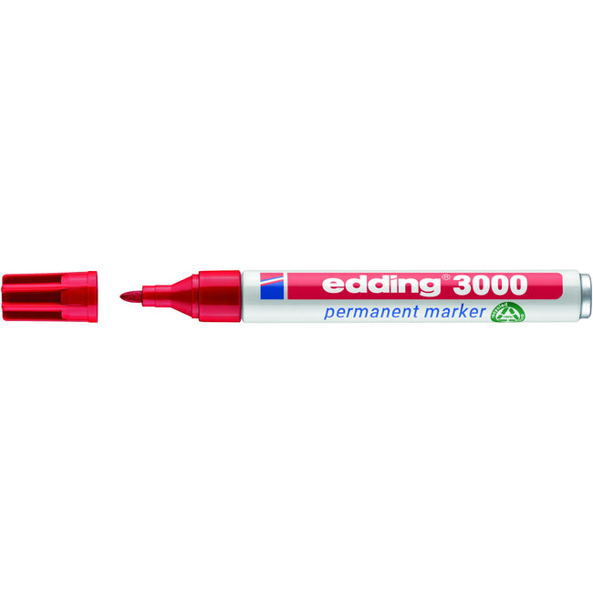 Edding - Feutre 3000 rond 1,5-3mm rouge