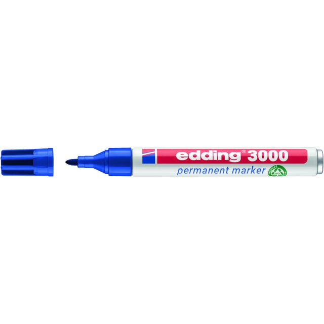 Edding - Viltstift edding 3000 rond blauw 1.5-3mm | 10 stuks