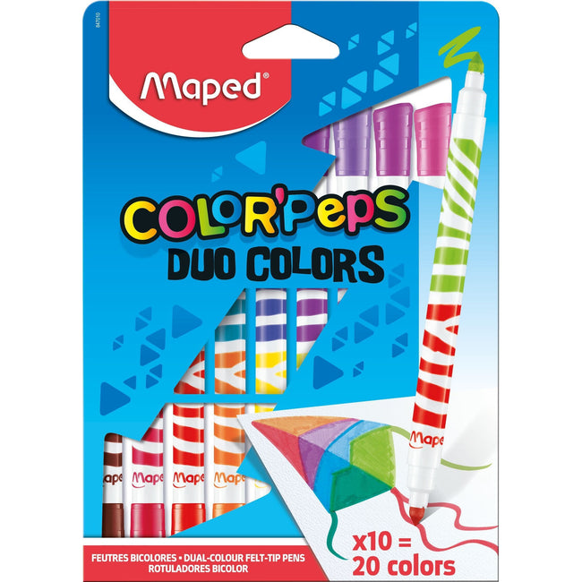 Maped -  Viltstift  color'peps duo colors set 10st