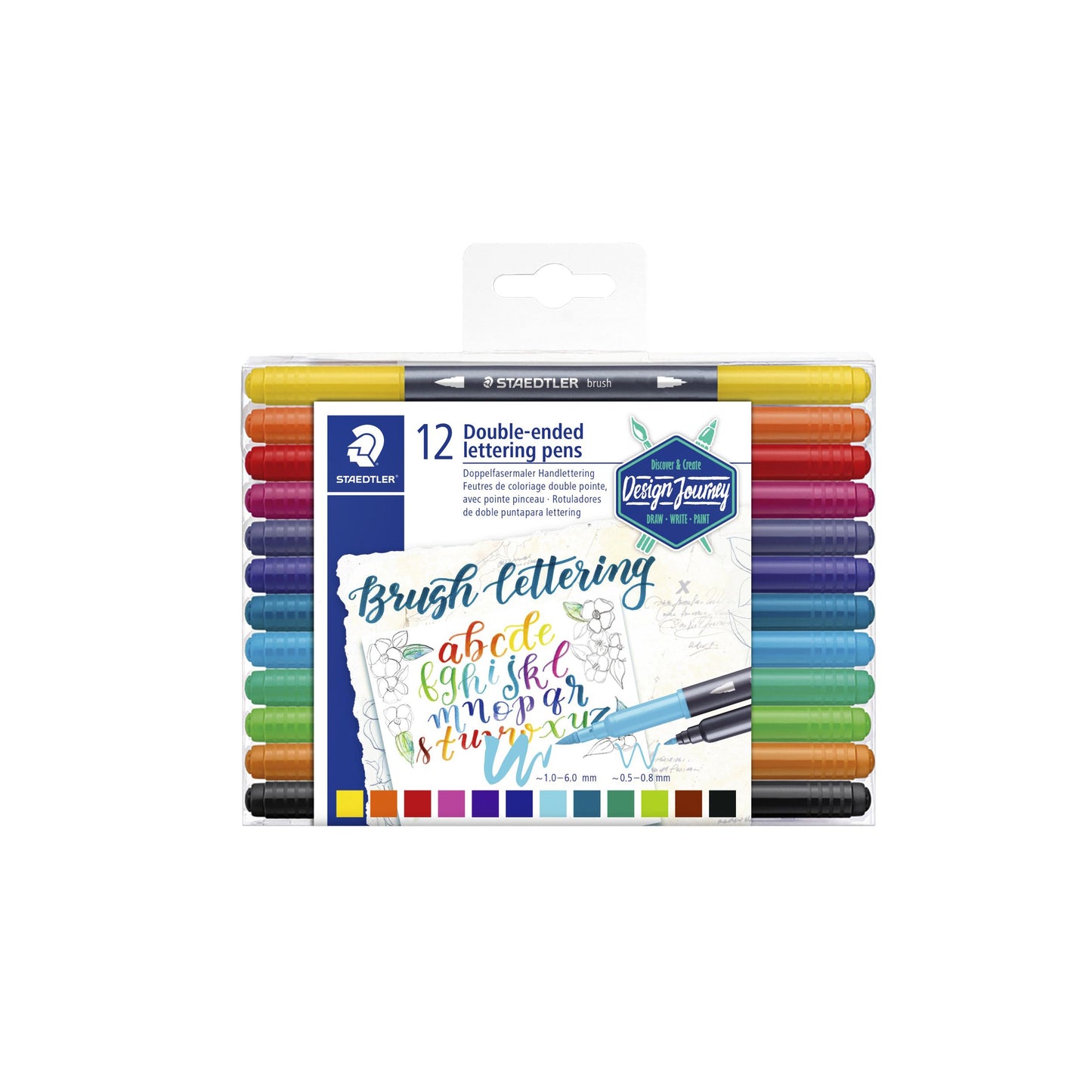 Staedtler -  Brushpen 3004 lettering duo 0.5-6mm ass