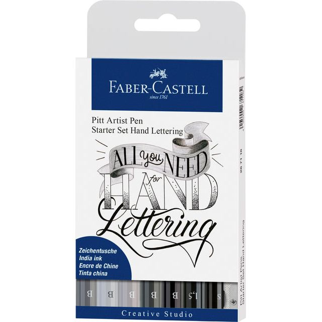 Faber Castell - Tekenstift faber-castell handlettering 8st assorti