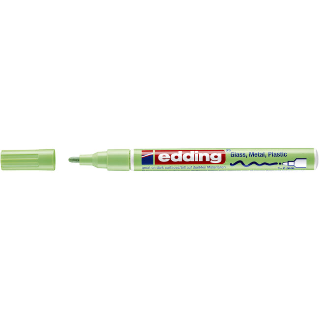 Edding - Marcador de pintura al óleo 751 1-2 mm verde pastel | 10 piezas