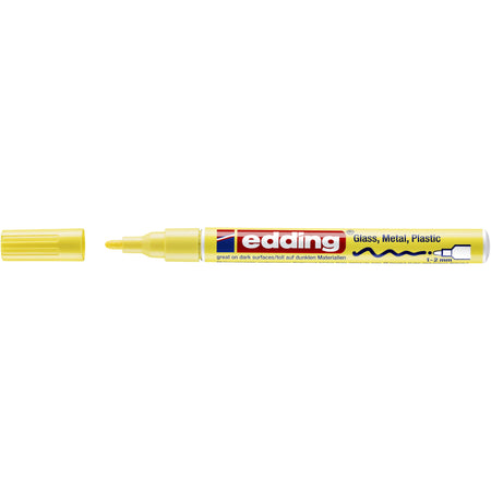Edding - Marqueur à base d'huile 751 1-2mm jaune pastel | 10 pièces