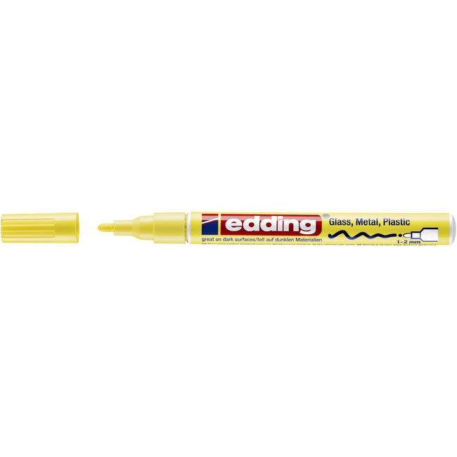 Edding -  Paintmarker  751 oliebasis 1-2mm pastel geel | 10 stuks