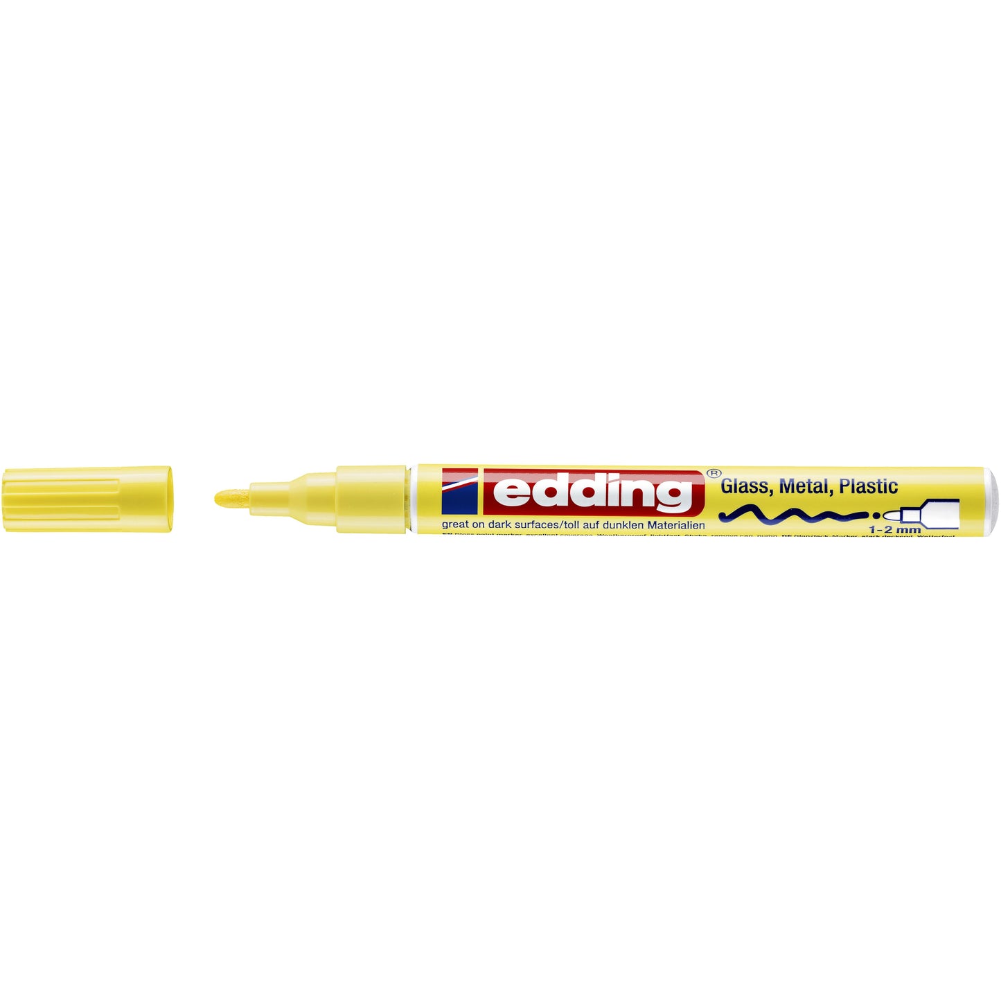 Edding -  Paintmarker  751 oliebasis 1-2mm pastel geel