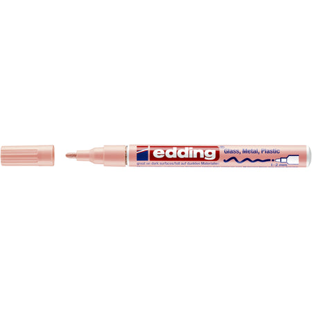 Edding - Marqueur à base d'huile 751 1-2mm rose pastel