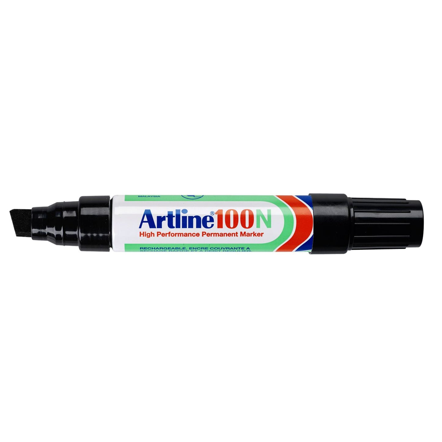 Artline - Pennarello 100 diagonale 7,5-12mm nero