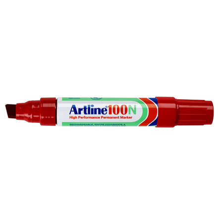 Artline -  Viltstift  100 schuin 7.5-12mm rood
