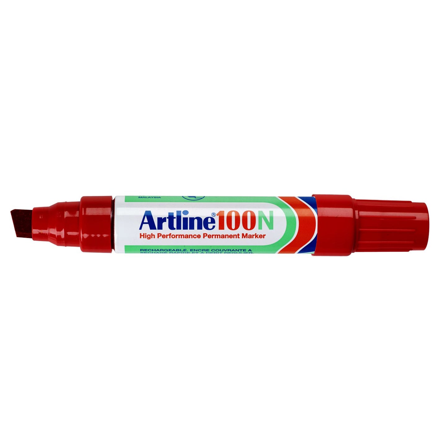 Artline - Rotulador 100 diagonal 7,5-12mm rojo | 12 piezas