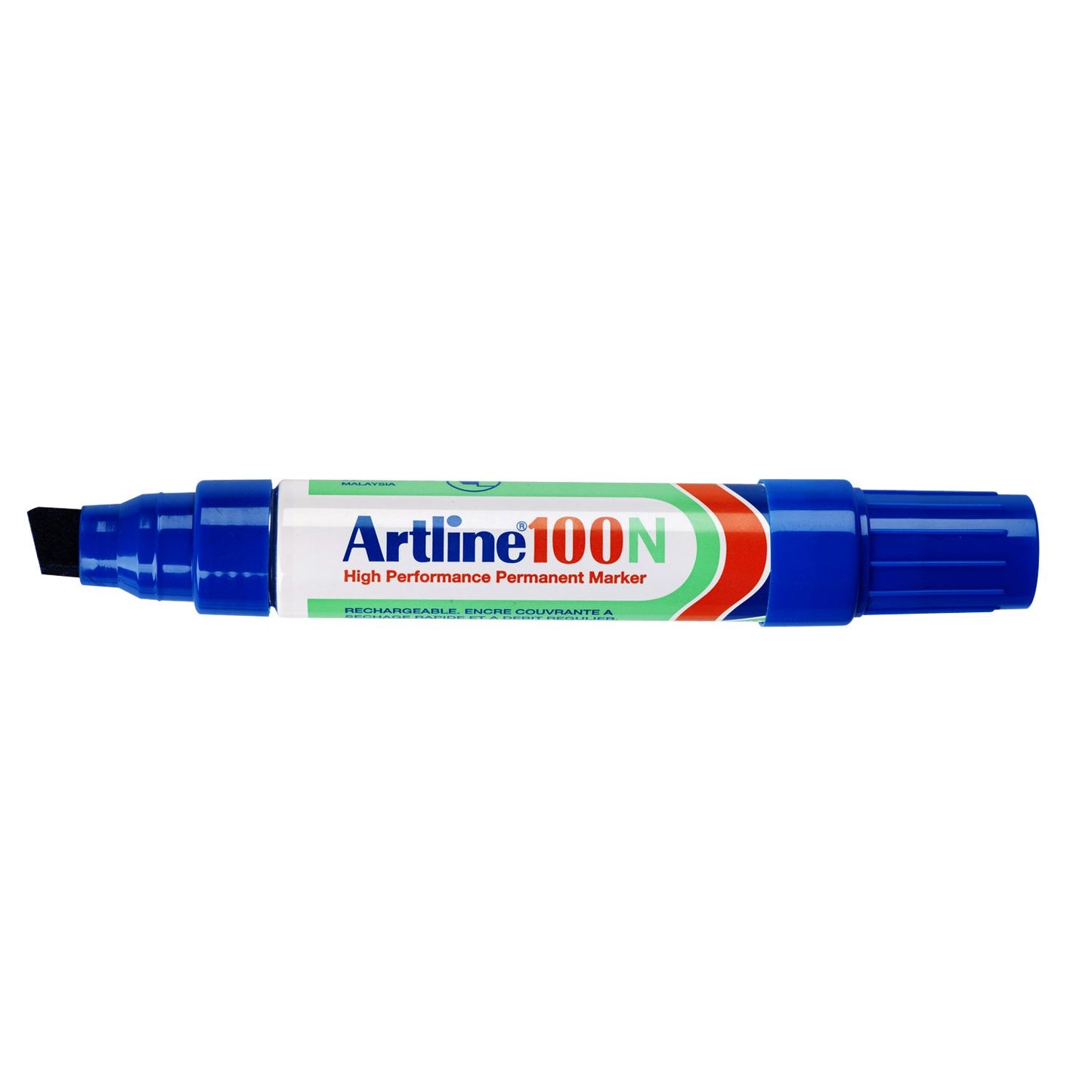 Artline - Pennarello 100 diagonale 7,5-12mm blu | 12 pezzi