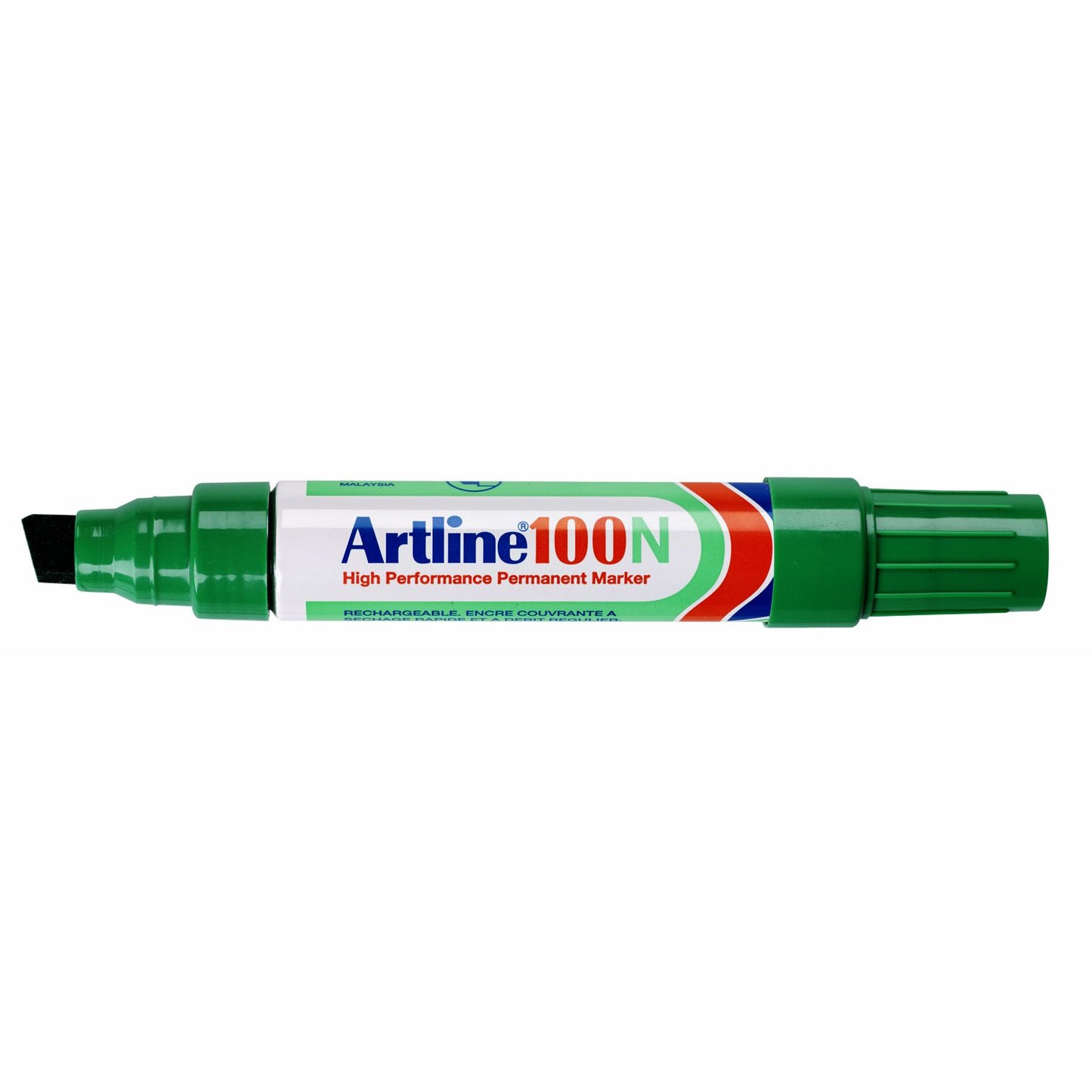 Artline - Pennarello 100 diagonale 7,5-12mm verde | 12 pezzi