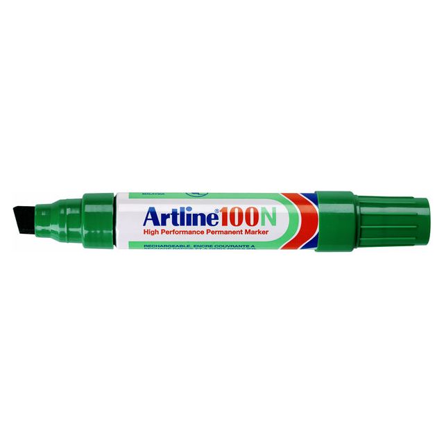 Artline - Felt -Tip Marker 100 slinting 7,5-12 mm vert | Boîte extérieure une pièce 12