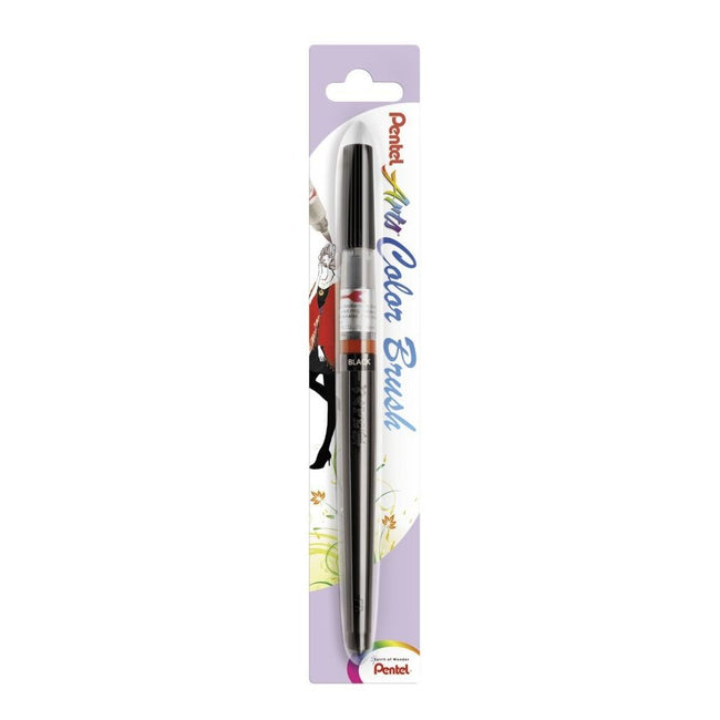 Pentel -  Brushpen  xgfl-101x zwart | 12 stuks
