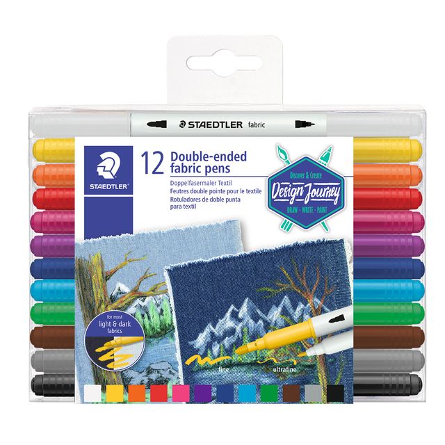 Staedtler - Felt-tip pen 3190 textile duo ass | 5 pieces