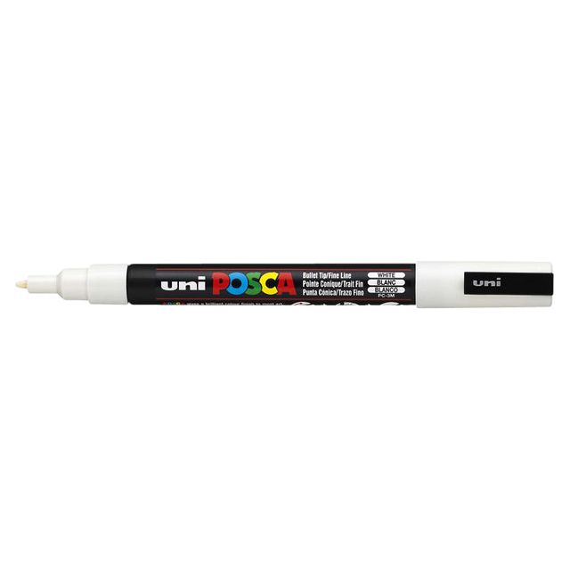 POSCA - POSCA PC3M F WHITE | 1 pièce