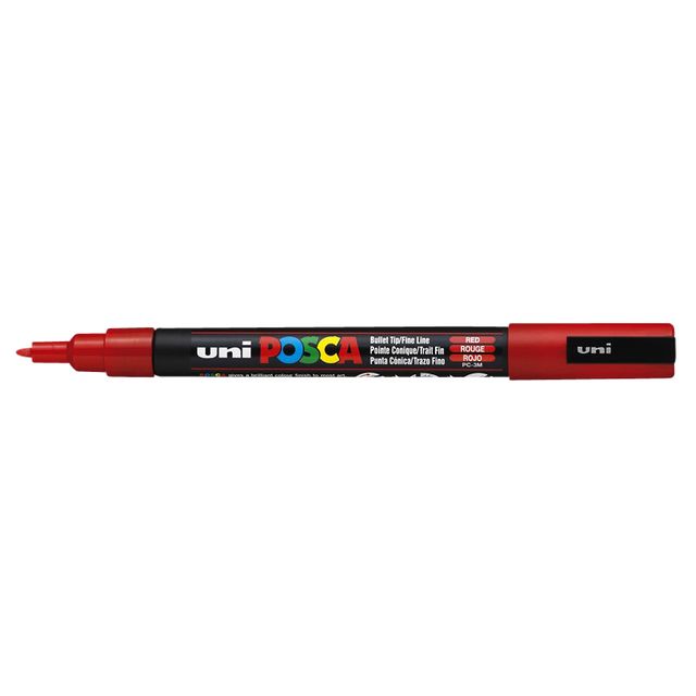 Posca - Marcador Uni PCfine rojo | 6 piezas