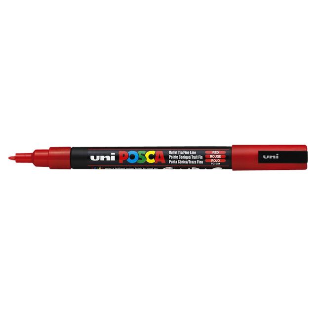 Posca - Verfstift PCF rood | 6 stuks