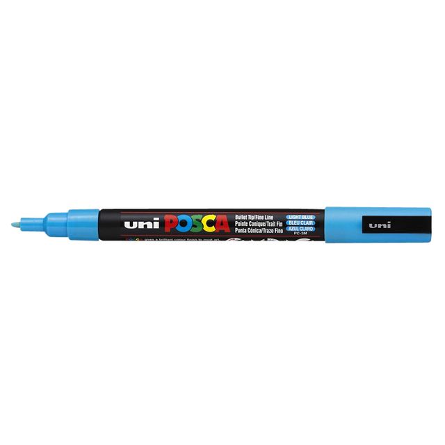Posca - Marqueur Uni PCfine bleu clair | 6 pièces
