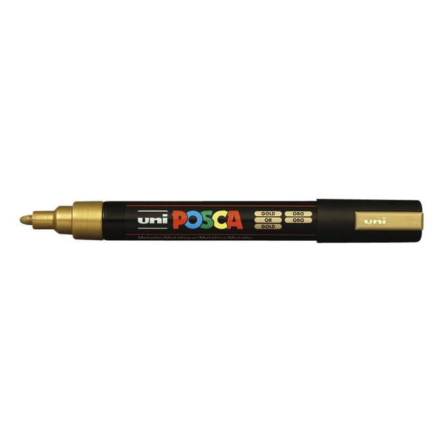 POSCA - POSCA PC5M M POSCA PC5M GOLD | 1 pièce | 12 pièces