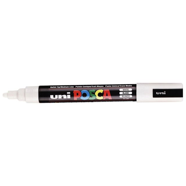 POSCA - POSCA PC5M M WIT | 1 pièce | 6 morceaux