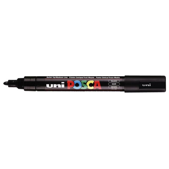 Posca -  Paintmarker uni  pc5m m zwart | 6 stuks