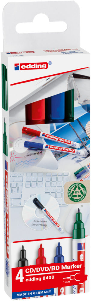 Edding -  Cd marker  8400 rond 0.5-1mm assorti