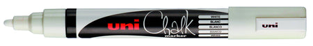 Uni-ball - Gesso marcatore a gesso rotondo 1,8-2,5 mm bianco