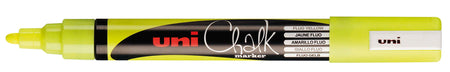 Uni-Ball - Kreidemarker Kreide rund 1,8-2,5 mm Fluorgelb | 6 Stück