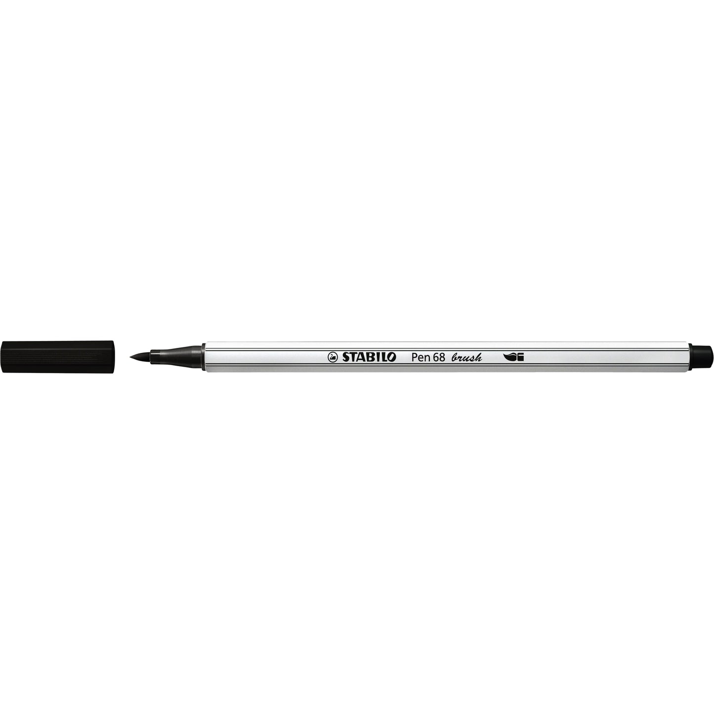 Stabilo - Bolígrafo Brushstick 568/46 negro | 10 piezas