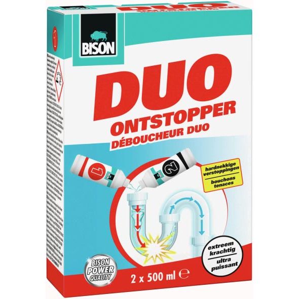 Bison - Bison Duo Unblocker, boîte de 2 x 500 ml