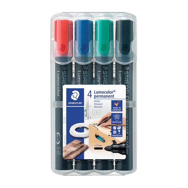 Staedtler - Filz -Tip 352 um 2 mm Arsch | Schnappen Sie sich ein 4 -Stück