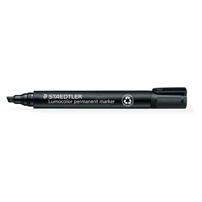 Staedtler -  Viltstift lumocolor 350 schuin 2-5mm zw | 10 stuks