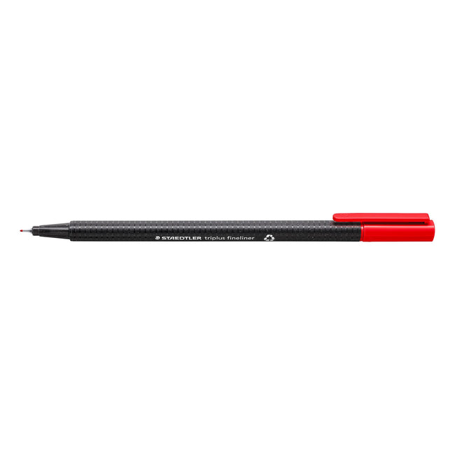 Staedtler -  Fineliner triplus 334 0.3mm rood | 10 stuks