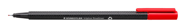 Staedtler - Fineliner Triplus 334 rojo 0.3mm | 10 piezas